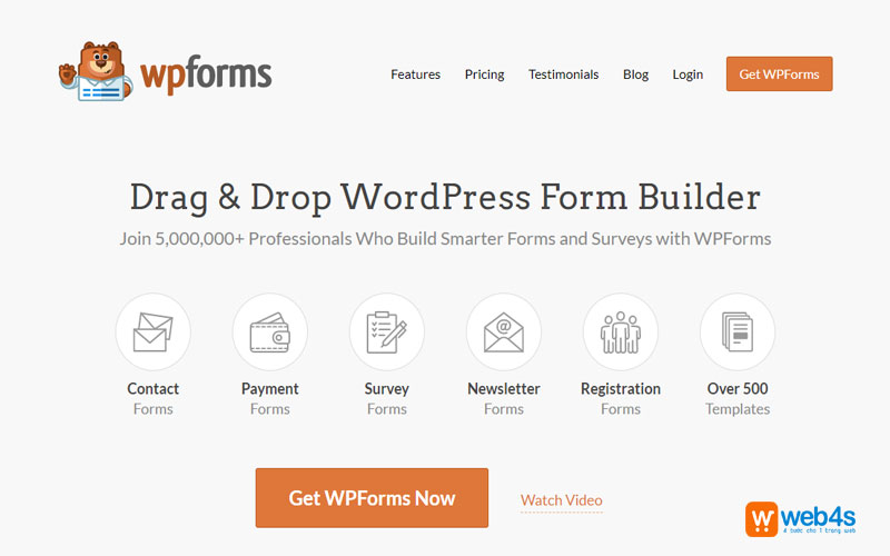 Plugin can thiet cho wordpress wpforms